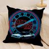 BBack To The Future movie Cushion Cover Silky Short Plush Invisible Zipper Dustproof Sofa Pillow Case for Home Decor