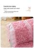 Nanji Ren Plush Sofa Cushion Cover - Winter Full Coverage, Simple Modern Design for Living Room.