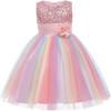 Rochita Princess Dress for Girls Daily Party Fine Fabric 5-6 Years 130cm Pink