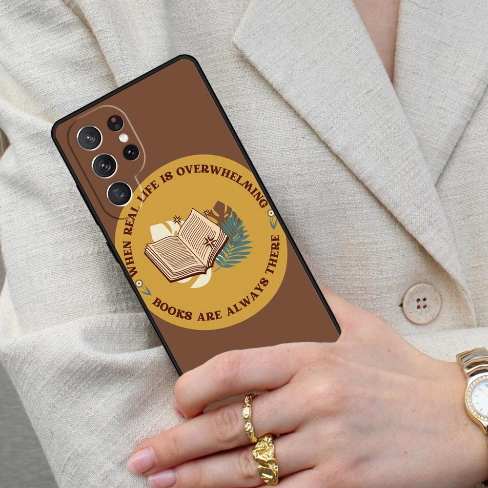 Book Lover Case Cell Phone Case for Samsung Galaxy S26 Ultra S25 S24 S23 S22 S21 S20 Note10 Cover