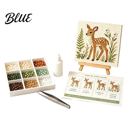 Christian Home Decor Animal Craft Art Kit Glass Mosaic DIY Sea 3D Forest Set