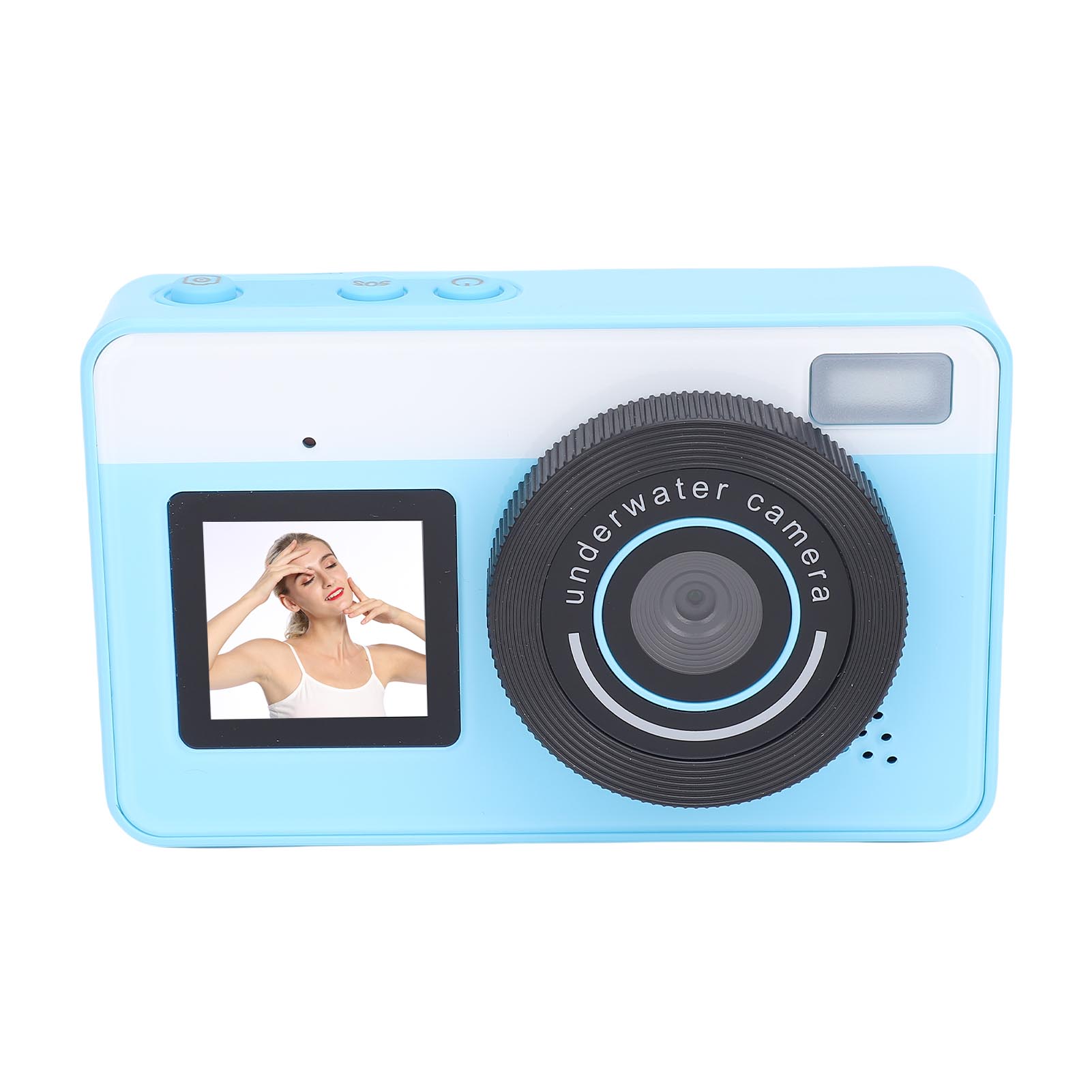 

Underwater Digital Camera Waterproofing 18X Zoom 48MP Autofocus Dual Screen Selfie Camera with 2.88 Inch HD Screen for синій