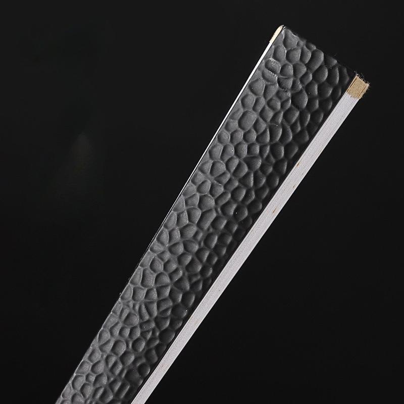 Alloy Folding Fan Ancient Style Portable Fan Chinese Style Summer Flip Bodyproof Black Silk Cloth Fan