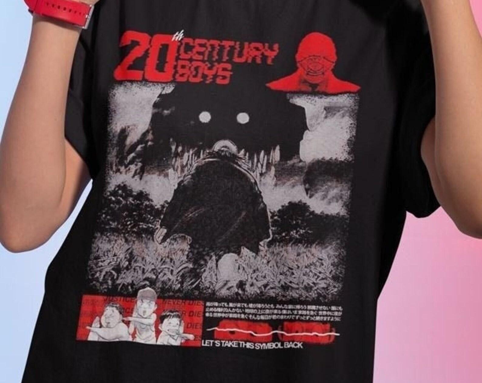 Unisex T-Shirt We are all friends - 20th Century Boys Naoki Urasawa T-Shirt twentieth century boys, manga, anime, vintage, retro, shonen L