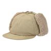 Basic Enchi Quilted Short Flap Cap with Umpire Antibacterial and One Size Fits Dark Green Ears, Cap, Deodorizing, All,