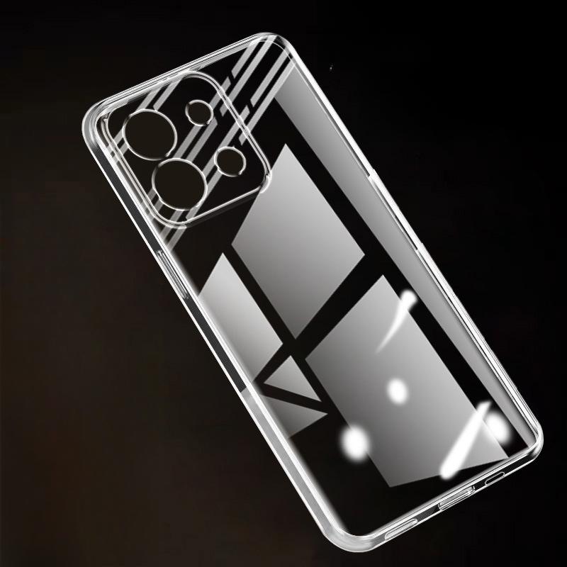 Suitable for Redmi Note13pro Phone Case Note12 Transparent 11/9 Silicone Note14pro+ Protective Case 7/8