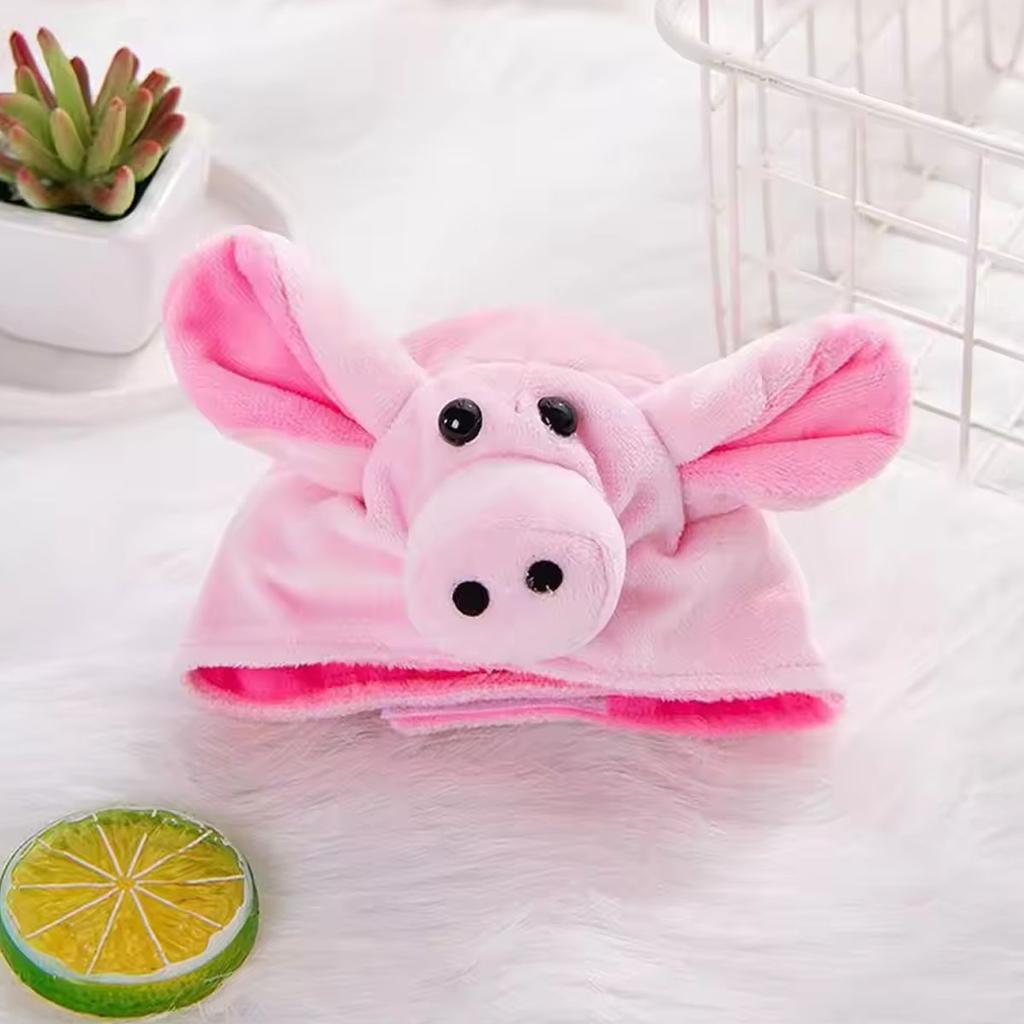 1pc-Adjustable Plush Pet Hat for Small Dogs and Cats Comfortable Warm Headwear Pet Clothing Accessory
