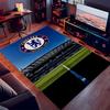 1pc Chelsea FC logo Print Area Rug - Soft,Washable Non-Slip Indoor Mat for Office Chairs,Living Room,Home Office Decorative Rug