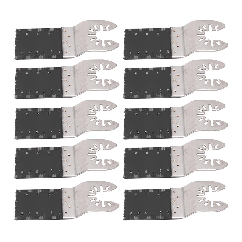 10Pcs Oscillating Saw Blade 34mm Multitool Quick Release Tool Set Kit for Wood Plastic