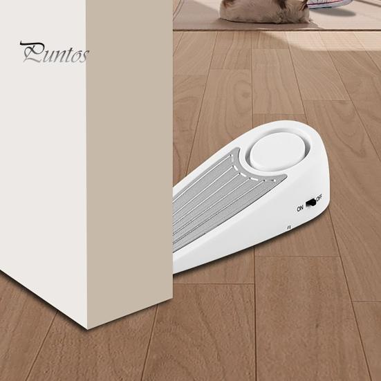 Door Stopper Alarm with Portable Lock 125dB Anti-slip Front Door Protection Rubber Security Door Wedge for Home Travel