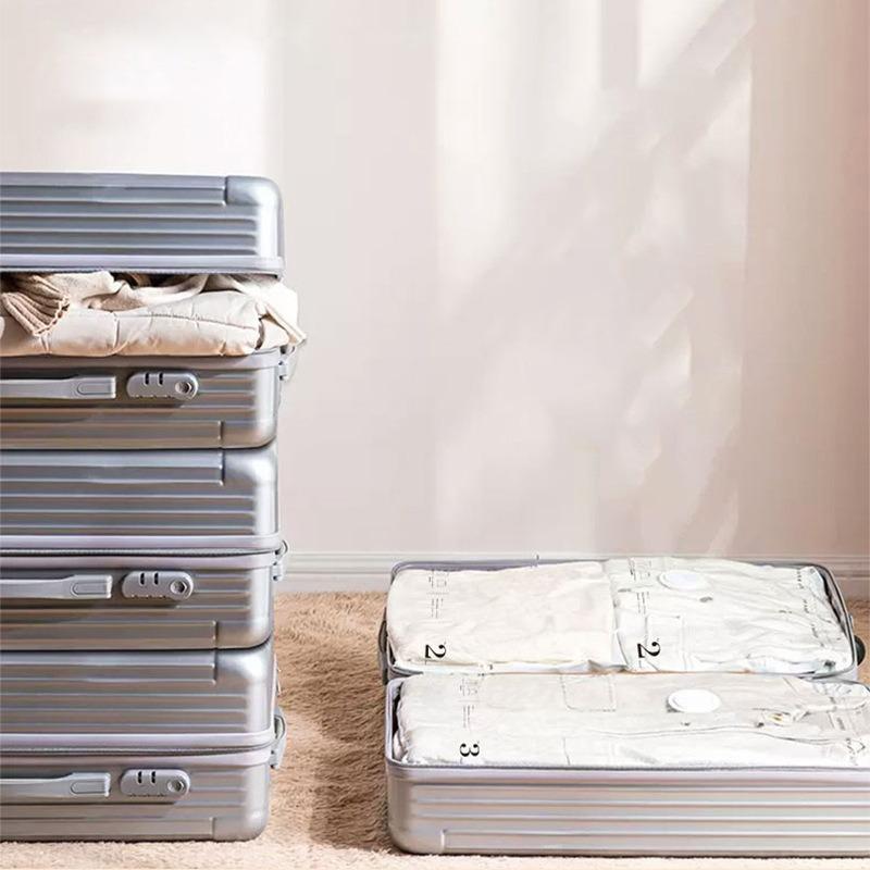 Geantă de compresie cu vid Bagaje Îmbrăcăminte specială Depozitare de călătorie Jachetă de puf Geantă de îmbrăcăminte cu aer