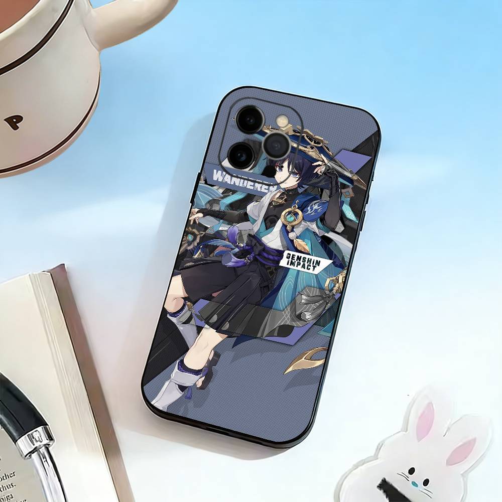 Game G-Genshin Wanderer Scaramouche  Phone Case For iPhone 17, 16,15,14,13,12,11 Plus,Pro Max, Others Soft Black Cover