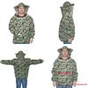 Bee-Proof Suit and Gloves Kit Camouflage Half-Length Breathable Bee Clothes with Hat Outdoor Beekeeping Protective Tools 1 Set