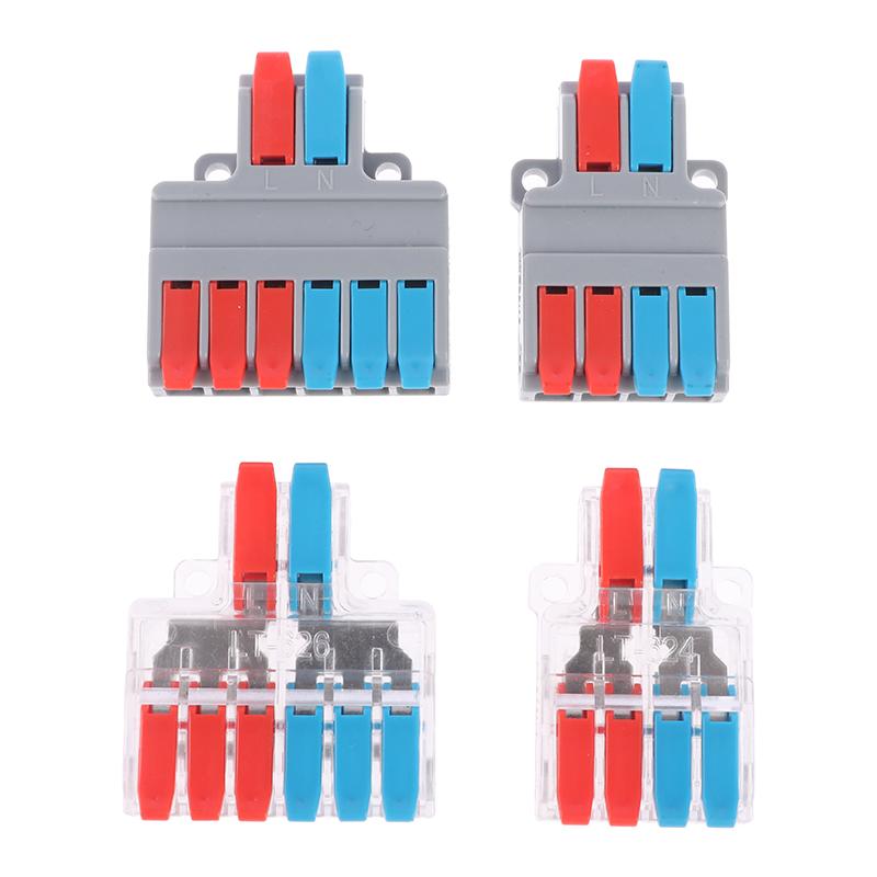 Quick Splitter 2 In 4/6 Out Wire Connector Universal Wiring Cable Connector Conductor Terminal Block High Quality