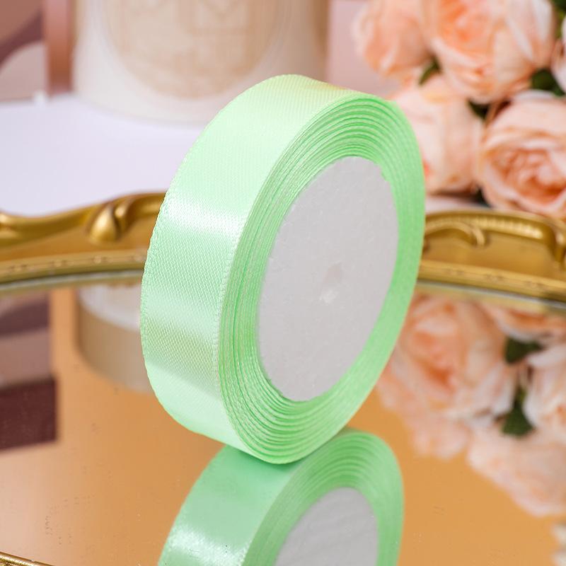 22meters/roll Wide 2cm Satin Ribbon Wedding Holiday Season Party Decor DIY Making Handmade Gift Wrapping Crafting Materials