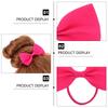 Christmas Hair Ties Bows 20pcs Ring Elastic Hair Accessories Kids Girls Cute Hair Ornaments Christmas Party Hair Bands Mixed Colors
