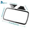 LHD RHD Car Front Rear Drain Cup Holder Real Soft Carbon Fiber Sticker For Toyota RAV4 XA50      2024 2025