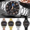Mens Steel Strip Casual Fashion Watch Strap Watch For Gift Giving