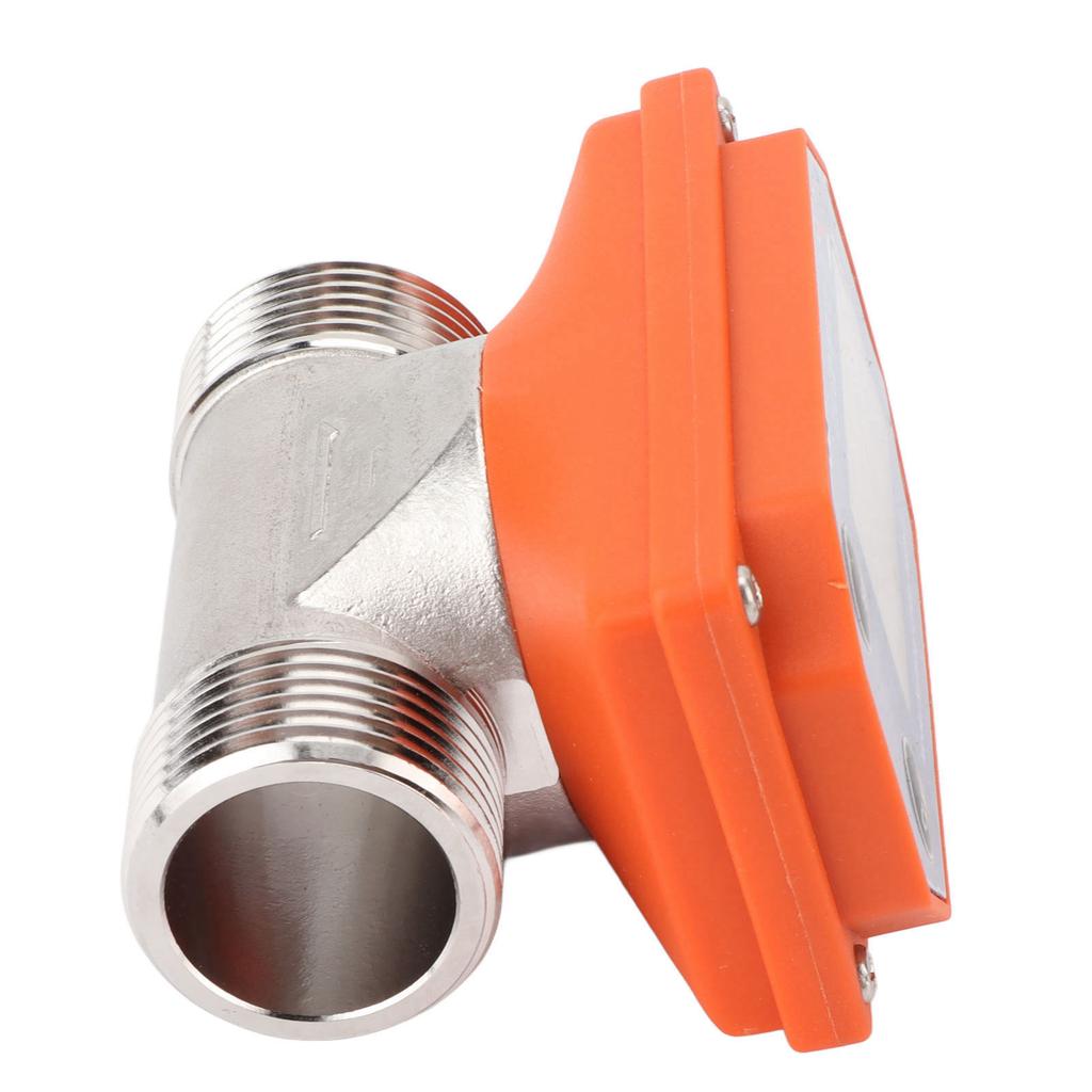 Water Flowmeter Digital Display Flow Sensor Stainless Steel Acid Alkali Proof Flow Meter for