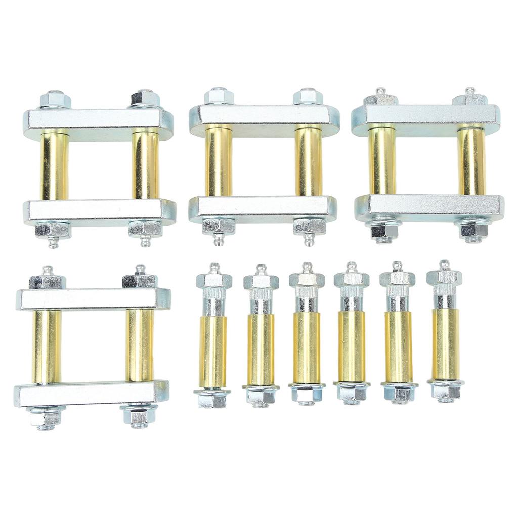 Heavy Duty Shackle Upgrade Kit with Bronze Bushings Tandem Axle RV Trailer Suspensions for CRE3000 with 2.25in Shackles