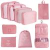 7-Piece Travel Storage Bag Set for Clothing and Luggage Organization