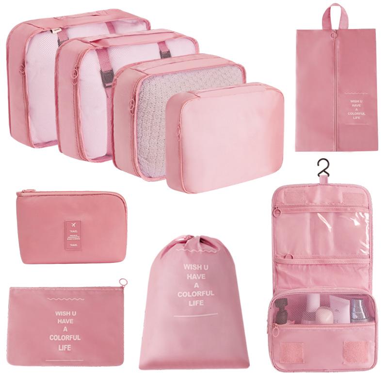 7-Piece Travel Storage Bag Set for Clothing and Luggage Organization