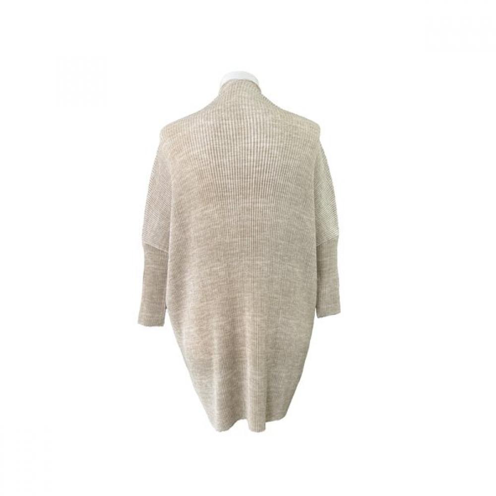 Pleats Open Long Cardigan 451 466