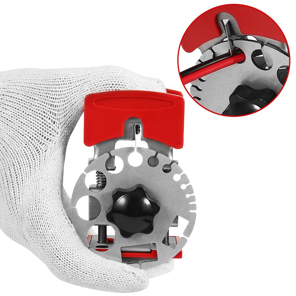 

Handheld Cable Wire Stripper Adjustable Manual Wire Stripping Tool,Metal Disc Type A