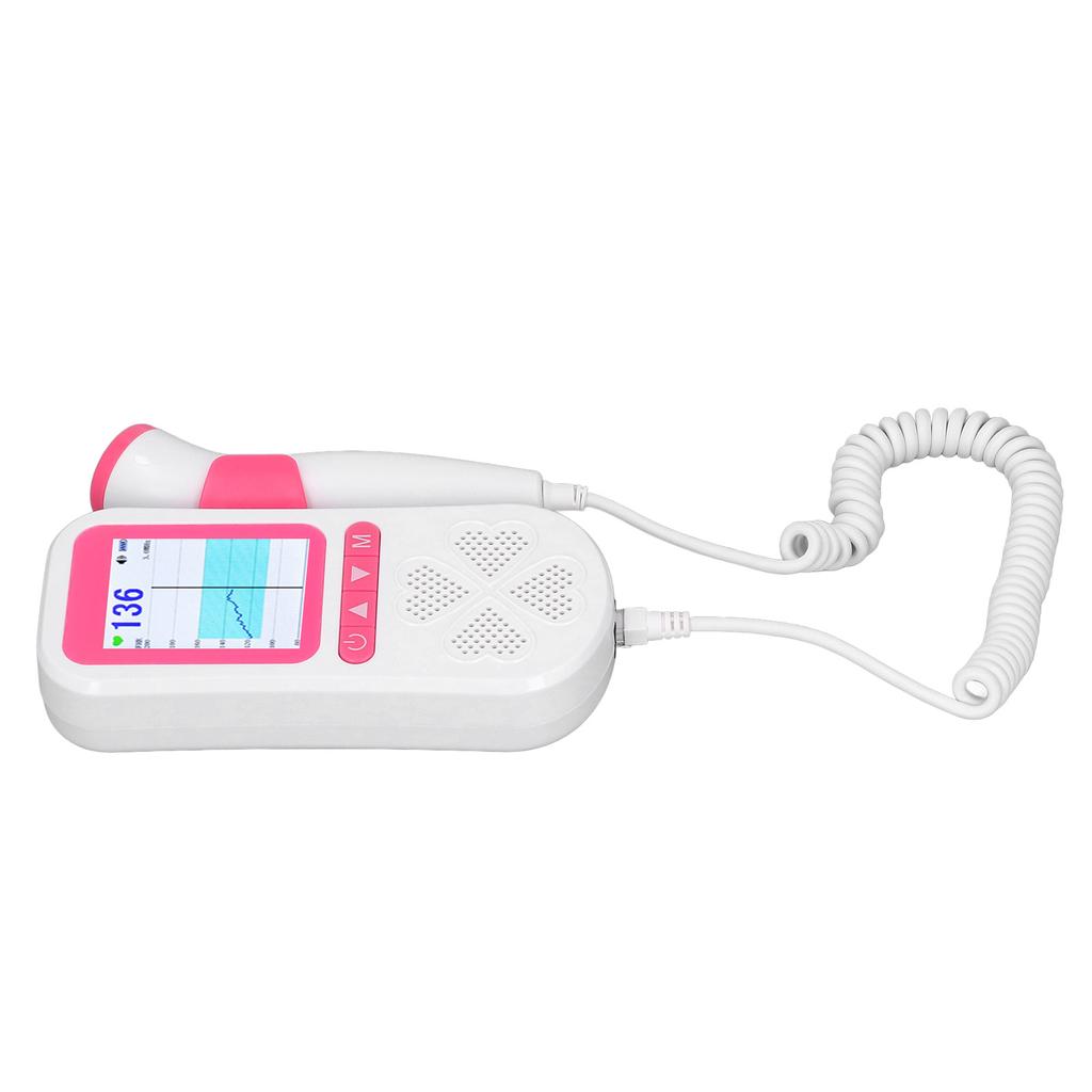 Fetal Heartbeat Monitor 3 Modes Accurate Measurement Noise Reduction Heart Detector with Charging Line