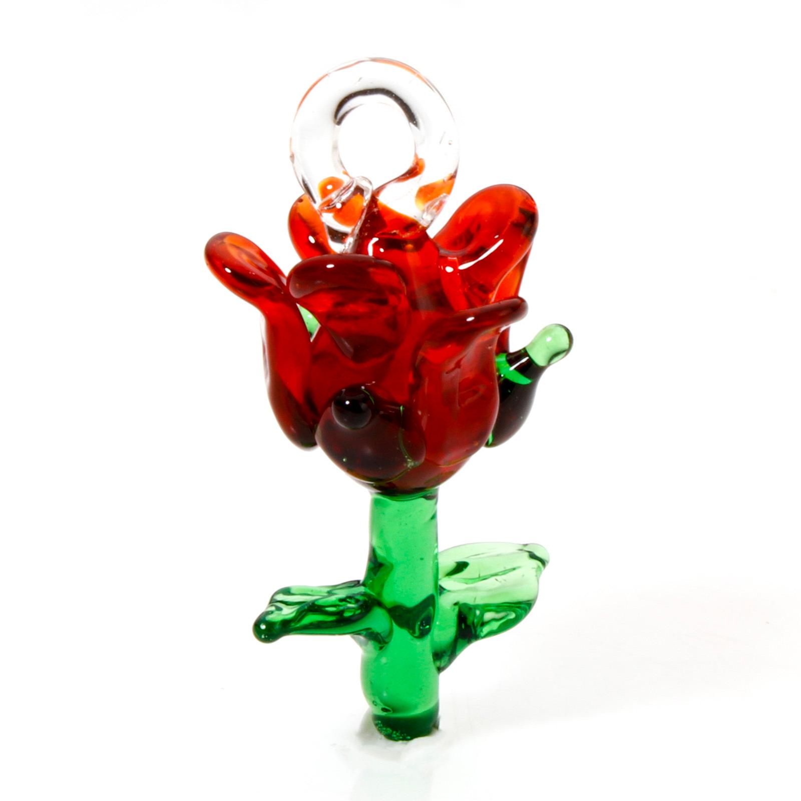 

2PCs 3D Cute Lampwork Glass Pendant Red Rose Heart Charms Strawberry Apple Ornaments For DIY Necklace Jewelry Making Findings ярко-розовый