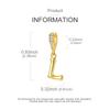 Copper Golden Letter L Charms Fit Original Bracelet Making Gift For Woman Jewelry Diy Fashion Pendant