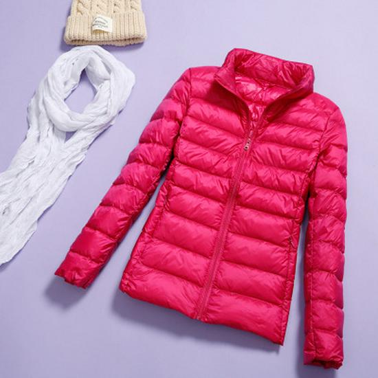 2025 Women's Hooded Lightweight Slim-Fit Down Jacket
