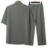 Tang Suit Men's Short-sleeved Father Summer Suit Chinese Style Suit Summer Spring and Autumn Long-sleeved Father
