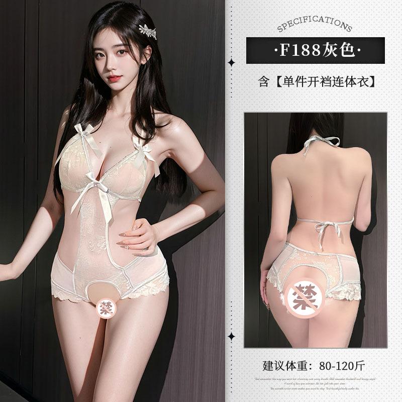 Open Crotch Free Catties Large Size Fat Sister Erotic Underwear Sexy Pure Desire Uniform Lace Seduction Pajamas 18