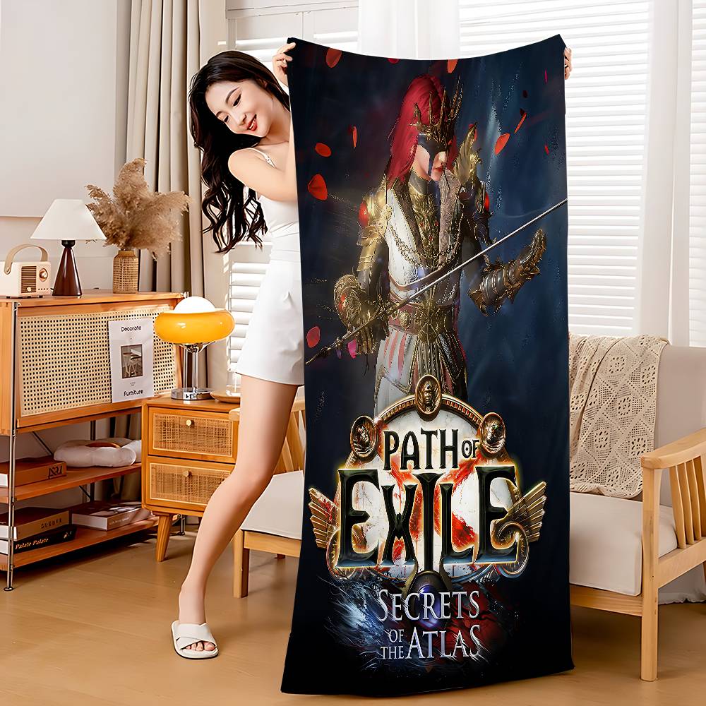 Game Path Of Exile Beach Towel Colorful Bath Towels For Girl Microfiber Quick Dry Sand Free Beach Yoga Spa Gym Pool