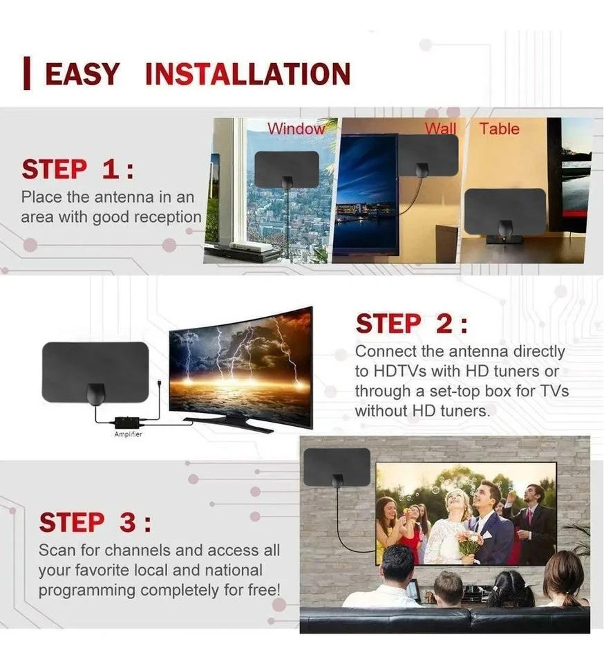 8K 4KDVB-T2 HD Digital TV Antenna Smart Signal Receiver TV Signal Booster  with Amplifier Indoor TV Free Channel  buy the best products in the Ayzeze  online store