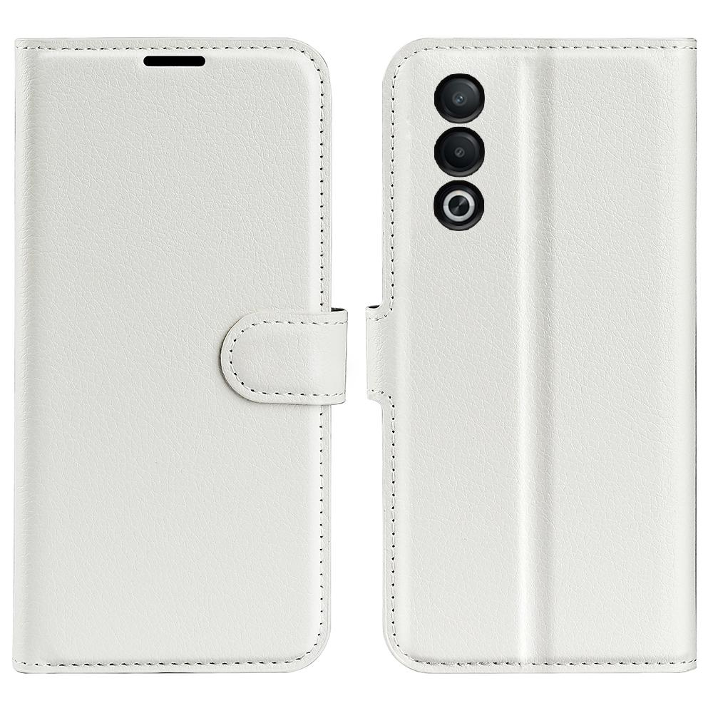 

Для Оппо А3 Про (Глобальный) 5G/A3 Pro (Индия) 5G/K12x 5G (Индия)/A80 5G Чехол Текстура личи Кожаный Кошелек Защита от царапин Чехол для телефона White