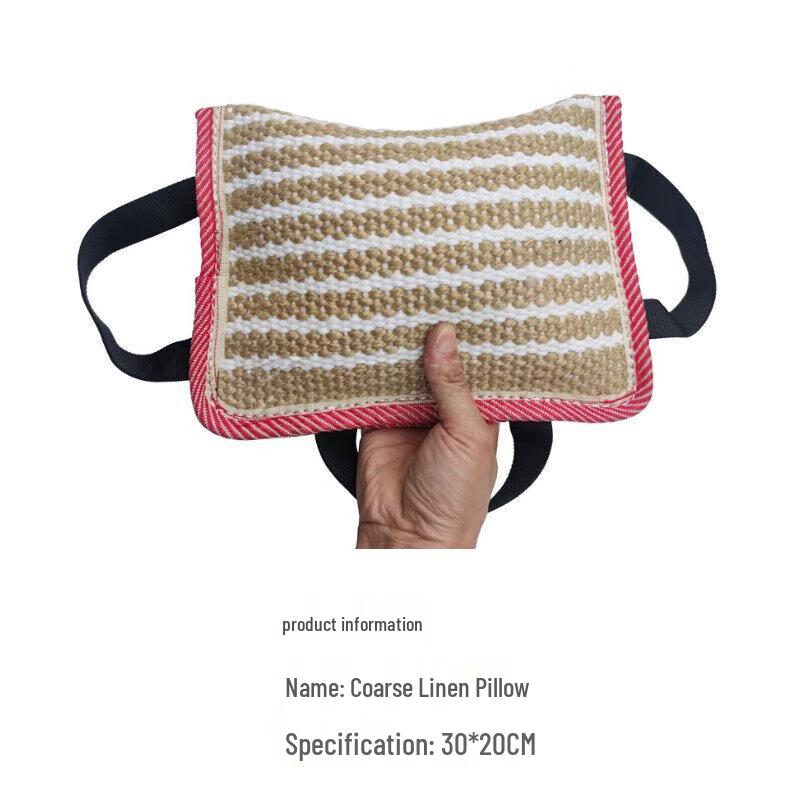 Coarse Hemp Dog Training Bite Pillow