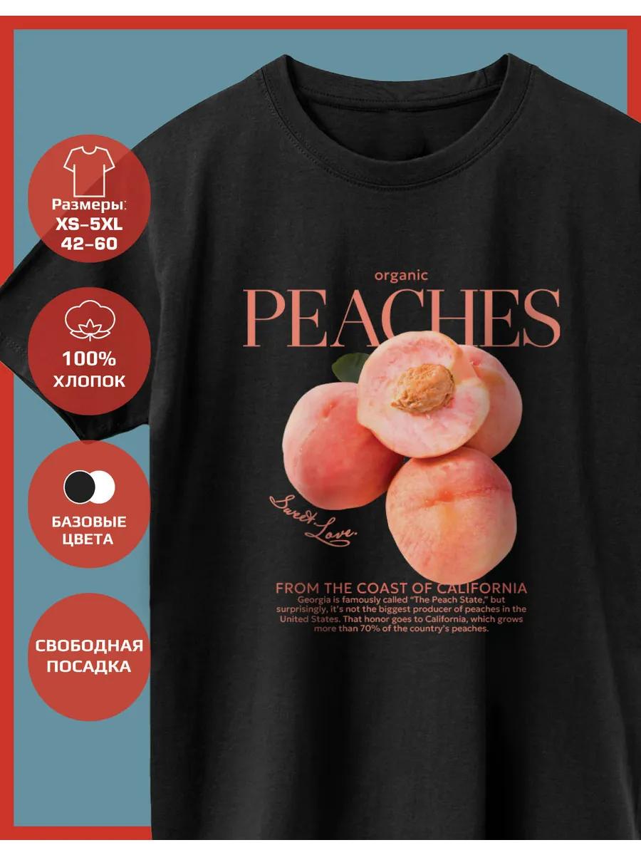

Peaches Print T-shirt 2XL