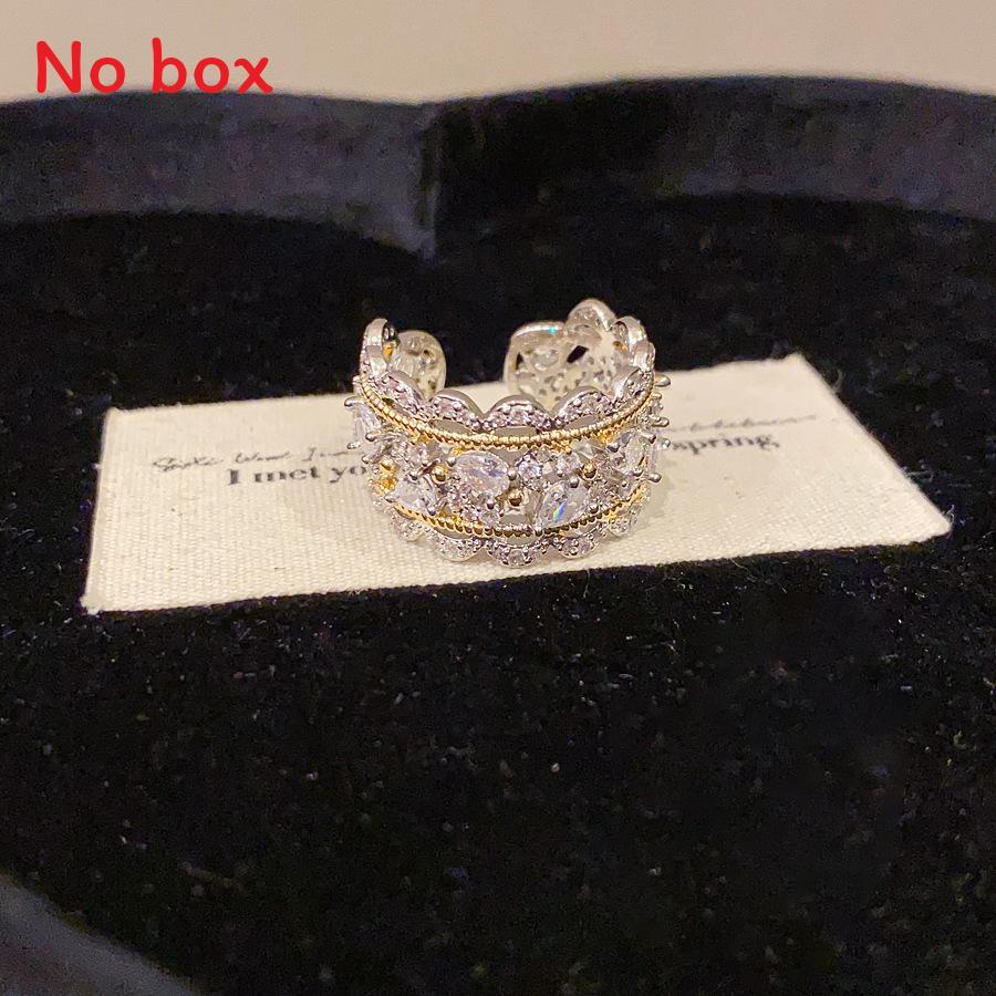 Geometric Zircon Silver Womens Fashion Ring With Elegant Design For Office Wear
