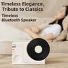 Vintage Style Bluetooth Speaker Super Bass Retro Speaker Creative Design Clock Speaker  Desktop Use