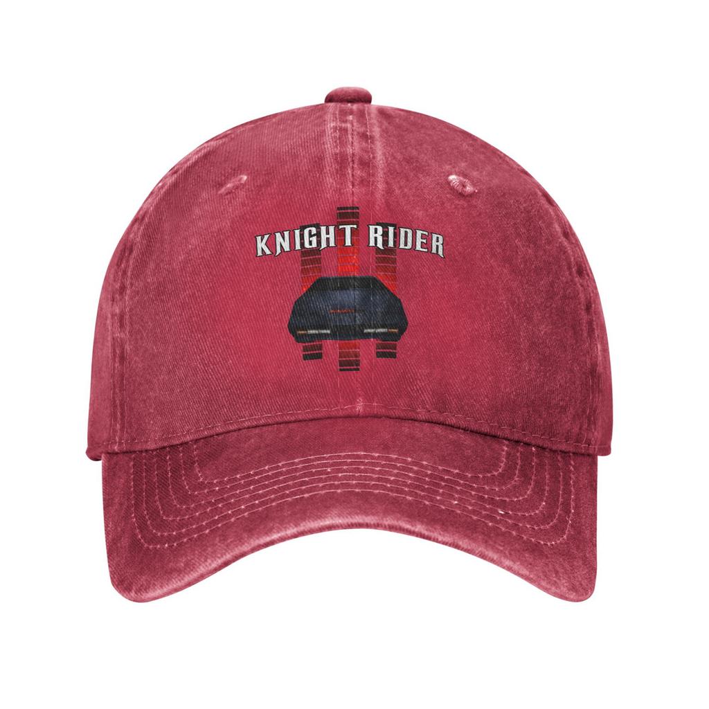 Knight Rider Supercar Baseball Cap Fashion Distressed Washed KITT TV Show Headwear Men Women Outdoor Activities Adjustable Hat