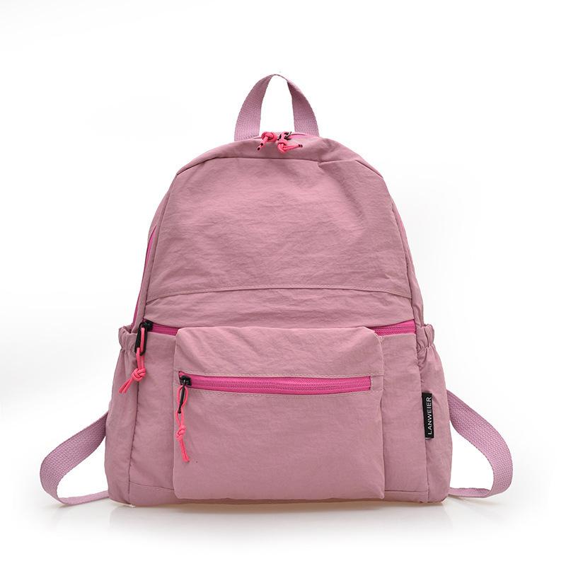 Schoolbag Japanese leisure large capacity trendy simple schoolbag women's new trendy fashion student light travel backpack