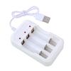 Efficient 3 Slot Charger Adapter Battery Charging Dock Station for AA/3A Rechargeable Batteries with Enhanceing Safety