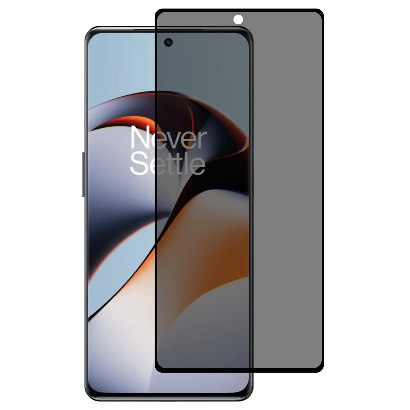 

For OnePlus Ace 3 5G/12R 5G Privacy Screen Protector Curved Edge Tempered Glass Film Side Glue As Shown A