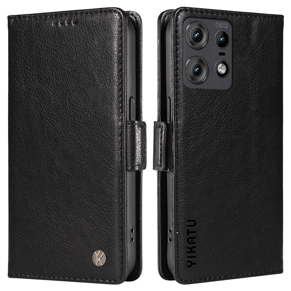 YIKATU YK-007 For Motorola Edge 50 Pro 5G Case Litchi Texture Phone Leather Cover