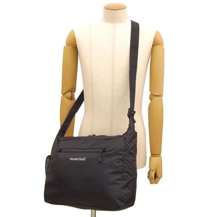 [Montbell] Shoulder Bag A4 Nylon Packable Light Shoulder M 1123970 (Black) 13L