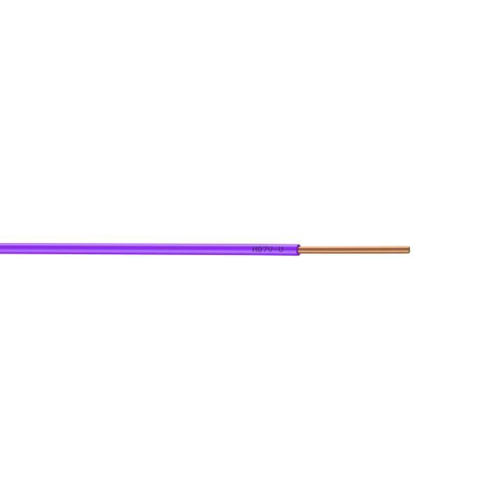 Fil électrique - H07VU - 1.5 mm² - Couronne de 100M - Violet