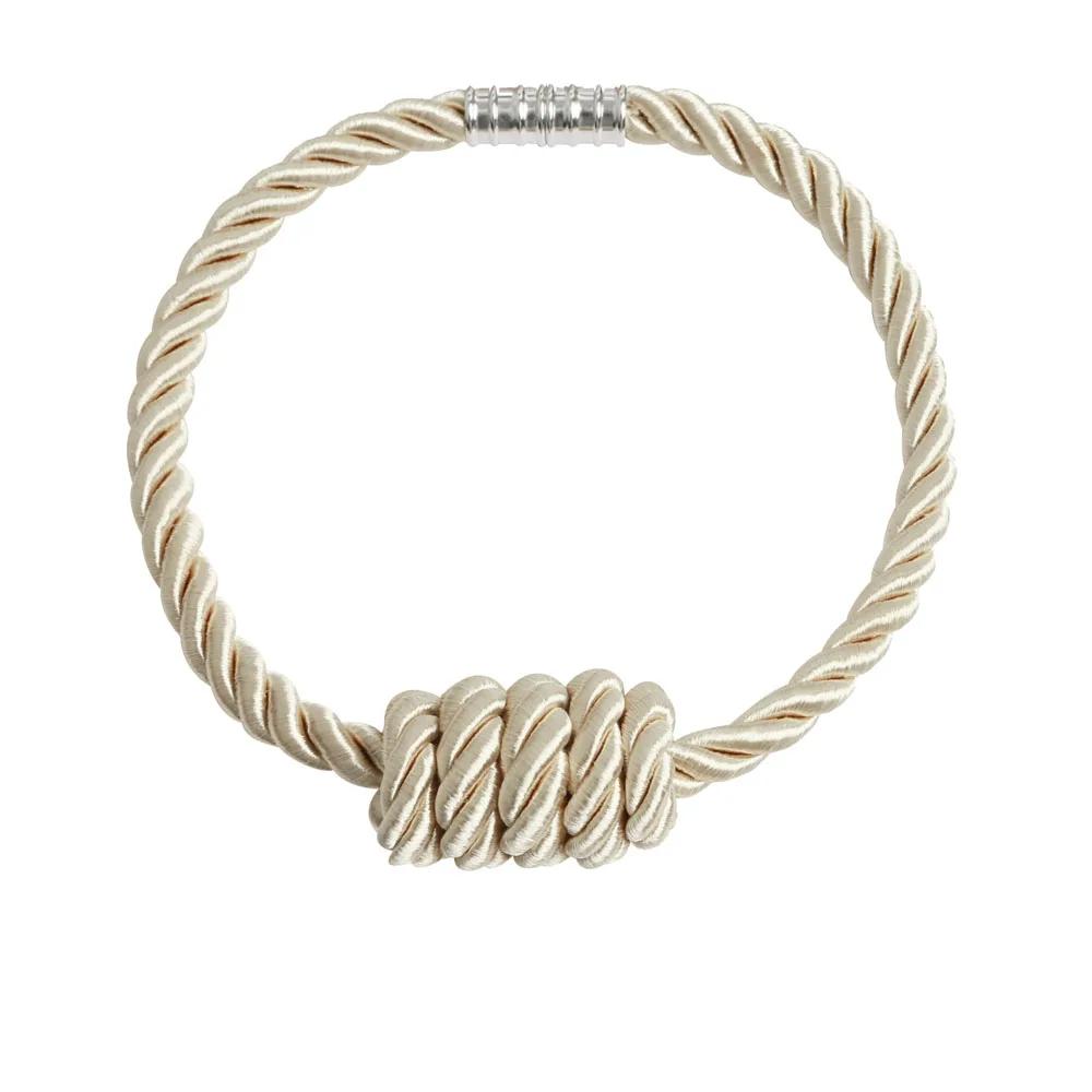 

1шт Подхват для штор Магнитные подхваты для штор Подхваты для штор Аксессуары для держателей штор Декоративные подхваты для драпировки 49cm бежевый