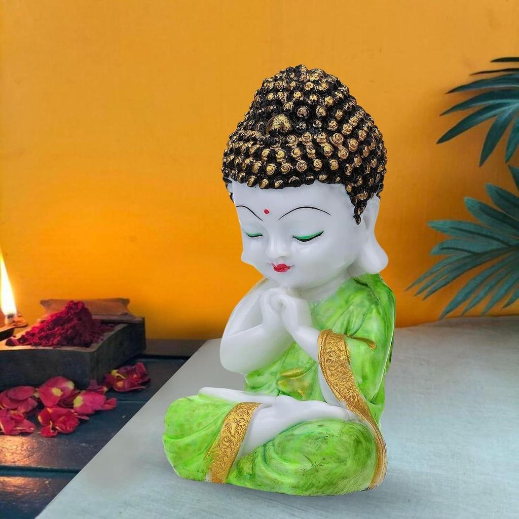 Полирезиновая статуэтка Будды Декоративная фигурка Маленький Будда-монах